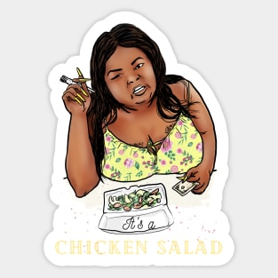 its a chicken salad Sticker